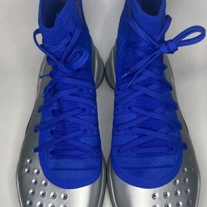 Rare Under Armour Curry 4 Steph Royal Blue Metallic 1298306-403 Men’s  Size 11